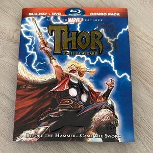 Marvel Thor: Tales of Asgard Blu-ray with Red and Blue Cover
